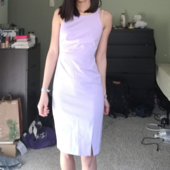Banana Republic NWT lavender midi sheath dress - Picture 4 of 4